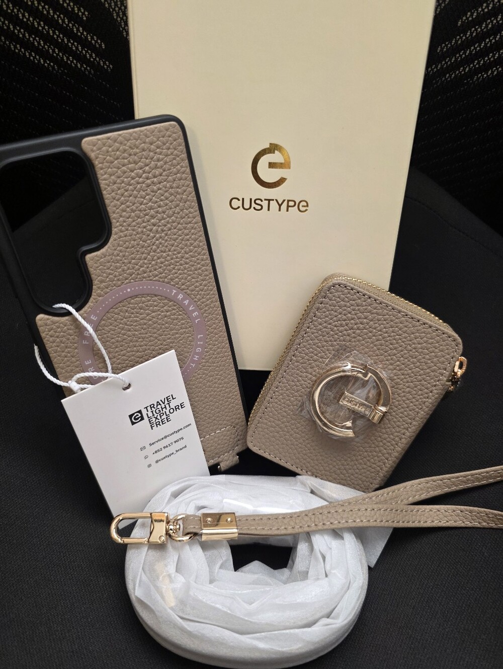 CUSTYPE Mobile Phone Case With Matching Card Case to Crossbody